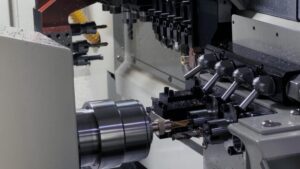 5-axis Swiss-type lathe machiningof copper parts