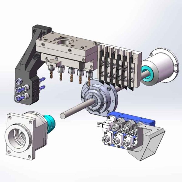 6 axis cnc machine SA-266 swiss type automatic lathe Economical
