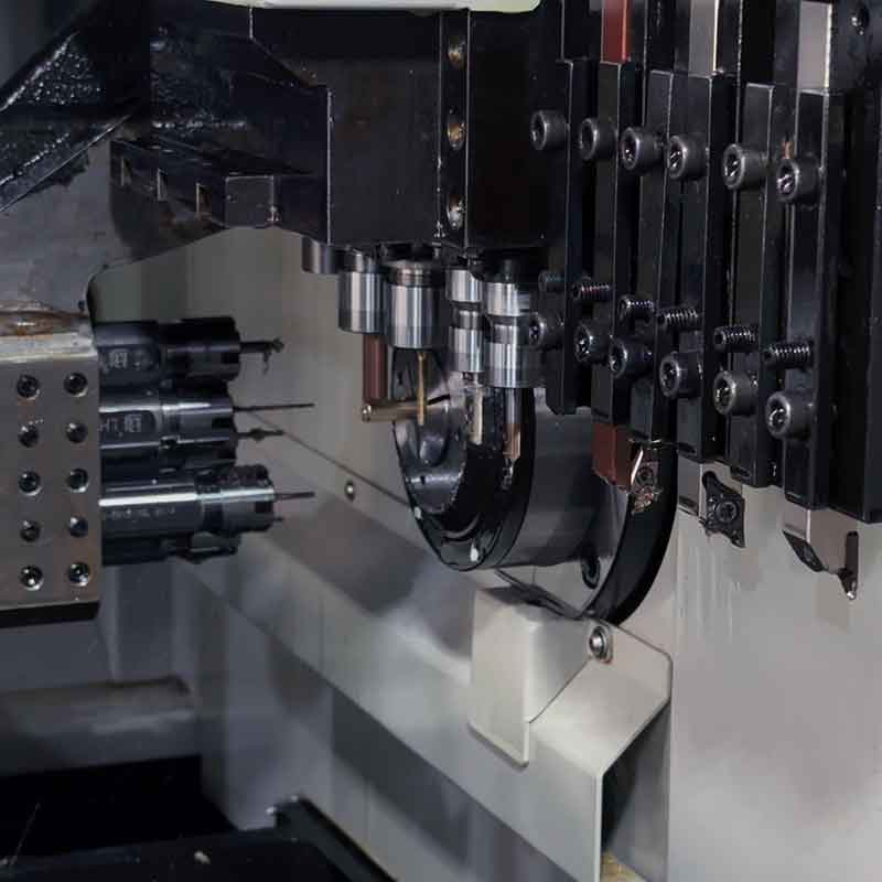 3-Axis Swiss Lathe machine Tool Layout