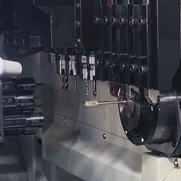 Three-Axis Swiss Lathe Tool Layout