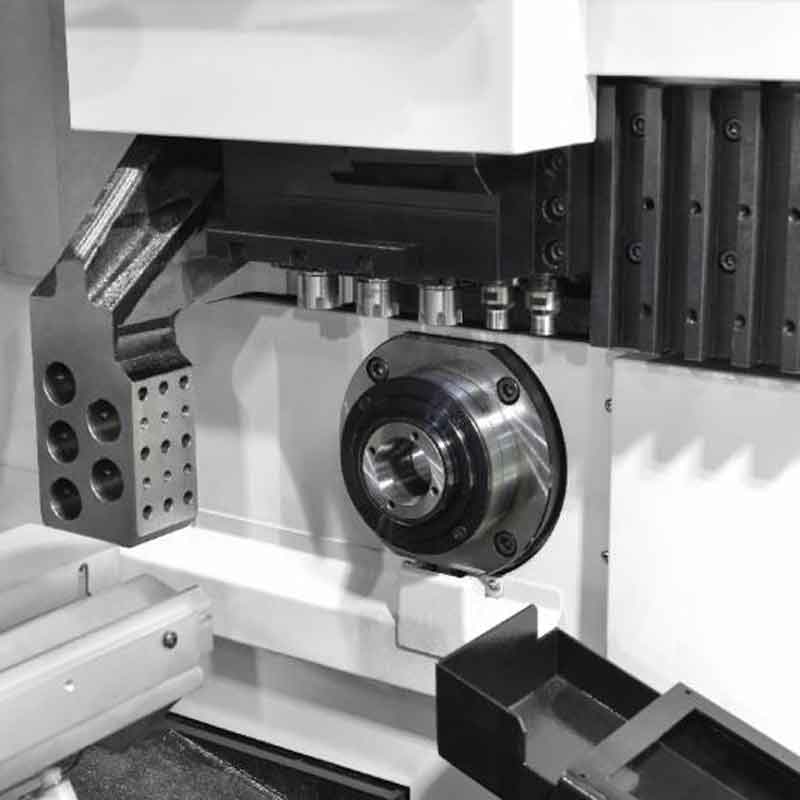 Three-Axis Swiss-Type Lathe Tool Layout Structure